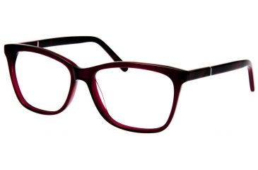 Image of Sightline Ruby Progressive Prescription Eyeglasses, Burgundy Frame, SLPRUBYRUBY100PR