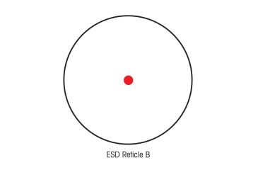 Image of Sightron S33 Red Dot 1x33mm Four Reticle Handgun Scope/Electronic Sighting, Matte Black, 40008