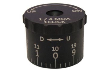 Image of Sightron SIII10 50x60mm Tactical Elevation Knob, 19 MOA, Black, MOA, 74001