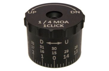 Image of Sightron SIII6 24x50mm FFP Tactical Elevation Knob, 40 MOA, Black, MOA, 74004