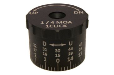 Image of Sightron SIII6 24x50mm Tactical Elevation Knob, 44 MOA, Black, MOA, 74003