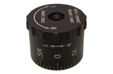 Image of Sightron SIII8x32mm/SIII6x24mm Tactical Windage Knob, .1MIL, 2.5L-2.5R, Black, 8-32 and SIII6-24 Tactical Windage Knob .1MIL 2.5L, 75004