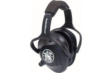 Image of Silencio Black Active Electronic Earmuffs w/Smith &amp; Wesson Logo 3011982