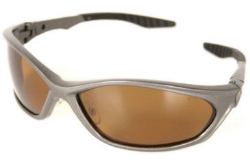 Image of Silencio Polar Blue Polarized Sunglasses w/Gunmetal Frame &amp; Brown Lens 3014951