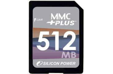 Image of Silicon Power MMC Plus Card 4.0 512MB Memory Card SP512MBMMP100V10