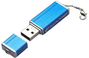 Image of Silicon Power ULTIMA II-N Series Blue, LED USB Flash Drive - 512MB / 2GB / 4GB