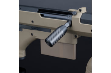 Image of Silverback Airsoft Carbon Bolt Knob, M8x1.25 Thread, Anodized, Carbon, SBA-BKB-06