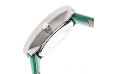 Image of Simplify 2605 The 2600 Watch 40mm, Green Leather Band, Silver Case, Black Face SIM2605