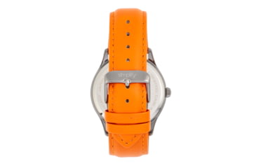 Image of Simplify The 6900 Leather-Band Watch w/ Date, Orange, One Size, SIM6906