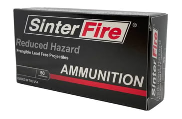 Image of SinterFire Reduced Hazard 9 mm Luger 100 Grain Frangible Brass Cased Pistol Ammo, 50 Rounds, SF9100RHA