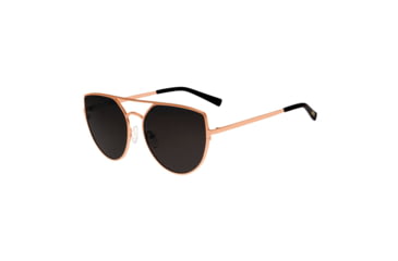 Image of Sixty One Sunglasses Boar Polarized Sunglasses, Rose Gold Frame, Black Lens - Womens, SIXS144RG