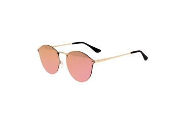 Image of Sixty One Sunglasses Picchu Polarized Sunglasses, Gold/Pink, One Size, SIXS143PK