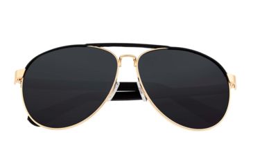 Image of Sixty One Sunglasses Wreck Polarized Sunglasses - Unisex, Gold/Black, One Size, SIXS107GD