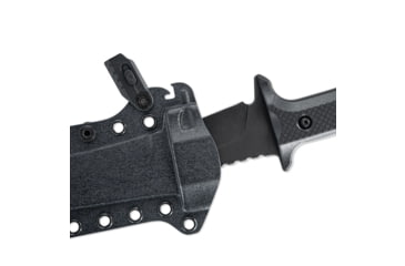 Image of Skallywag Tactical Riptide Spear Point Fixed Blade Knife, 6.35 in, D2, Spear Point Blade, G10 Handle, Black, Riptide Spear Point-Black