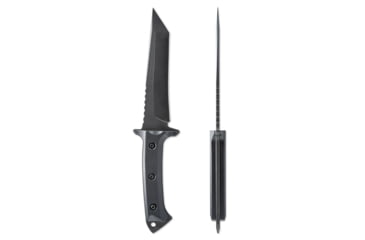 Image of Skallywag Tactical Riptide Tanto Fixed Blade Knife, 6.35 in, D2, Tanto Blade, G10 Handle, Black, Riptide Tanto-Black