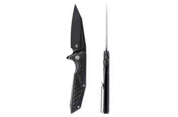 Image of Skallywag Tactical Shadow Beard Folding Knife, 3.4in, D2, G10/Carbon Fiber Handle, Shadow Beard, Shadow Beard