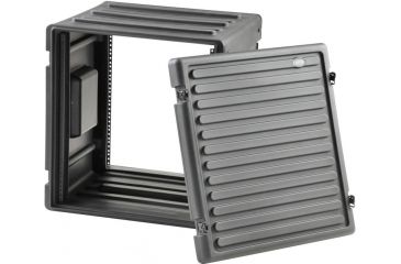 Image of SKB Cases 12U Space Roto Molded Rack, Black, 25 in. X 24 in. X 24 in. 1SKB-R12U