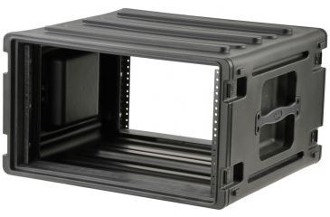 Image of SKB Cases 6U Space Roto Molded Rack, Black, 24 in. X 24 in. X 15 in. 1SKB-R6U