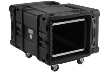 Image of SKB Cases 8U Shock Rack 28in Deepx14in Hgh, W/Square Holes/Large Round Rack Mount Holes, 3SKB-R908U28