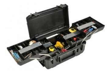 Image of SKB Cases iSeries 2011-7 Waterproof Utility Case w/ Tool Trays, Black, 23 1/4&quot; x 14 3/4&quot; x 9 1/2&quot; 3i-2011-7B-TR