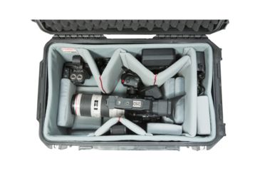 Image of SKB Cases iSeries Case w/Think Tank Designed Video Dividers and Lid Organizer, Black, 21in x 12in x 10in 3i-2213-12DL