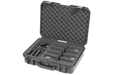 Image of SKB Cases iSeries Injection Molded Case for 4 Wireless Mic Systems, Black 3i-1813-5WMC