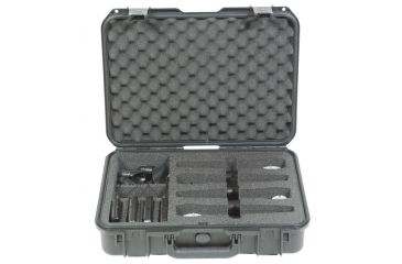 Image of SKB Cases iSeries Injection Molded Case for 4 Wireless Mic Systems, Black 3i-1813-5WMC