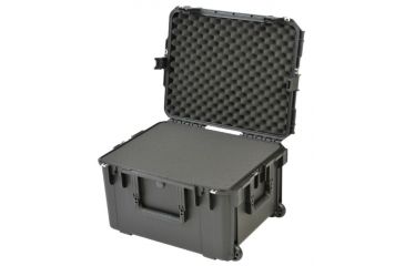 Image of SKB Cases Injection Molded 22inx17inx12.70in Case w/Cube Foam, Wheels, Black, 3I-2217-12BC