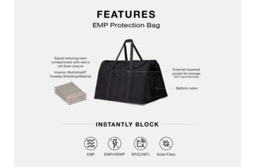 Image of SLNT EMP Protection Bag, Black, 200L, SPUF-SPU2