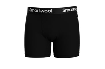 Image of Smartwool Boxer Brief Boxed - Mens, Black, Small, SW0169960011-001 BLACK-S