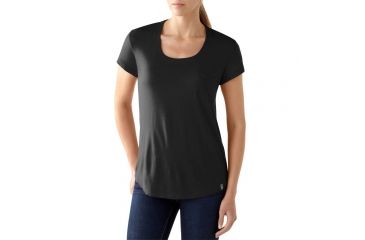 Image of Smartwool Boyfriend Pocket Tee - Women's-Black-Small