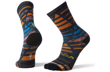 Image of Smartwool Curated Mirrored Mirage Crew - Mens, Deep Navy, Large, SW010505092L