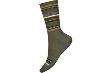 Image of Smartwool Everyday Zig Zag Valley Crew Socks, Winter Moss, Extra Large, SW001998K181-XL
