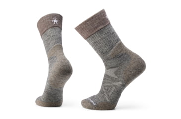 Image of Smartwool Hunt Light Cushion Tall Crew Socks, Ash/Charcoal, Extra Large, SW001901H8510XL000