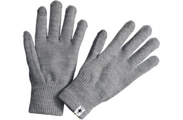 Image of Smartwool Liner Glove, Silver Gray Heather, Extra Small, SW0SC300040-XS