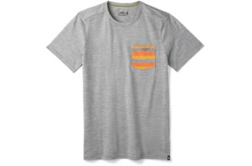 Image of Smartwool Merino 150 Pocket Tee - Mens, Light Gray Heather, Small, SW015153545-S