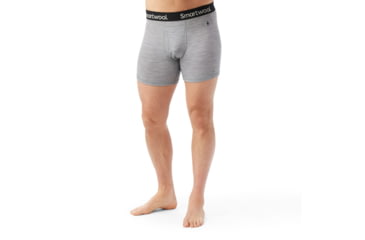 Image of Smartwool Merino Boxer Brief Boxed - Mens, Light Gray Heather, 2XL, SW0169985451XXL000