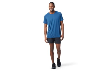 Image of Smartwool Merino Sport 120 Mountain Biking Short Sleeve Tee - Mens, Dark Denim, Large, SW016552235L