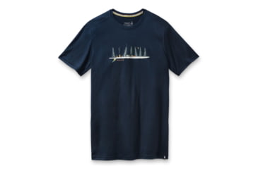 Image of Smartwool Merino Sport 150 Camping With Friends Graphic Tee - Mens, Deep Navy, Extra Large, SW016281092XL