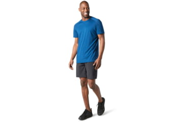 Image of Smartwool Merino Sport 150 Hidden Pocket Tee - Mens, Alpine Blue, Small, SW000371B25S