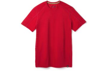 Image of Smartwool Merino Sport 150 Hidden Pocket Tee - Mens, Chili Pepper Heather, Large, SW000371B95-L