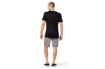 Image of Smartwool Merino Sport 150 Overland Adventure Short Sleeve Graphic Tee - Mens, Black, Medium, SW016570001M