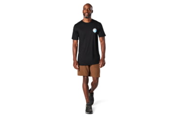 Image of Smartwool Merino Sport 150 Two Peaks Graphic Tee - Mens, Black, Medium, SW000793001M