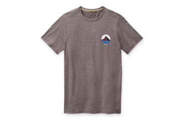 Image of Smartwool Merino Sport 150 Two Peaks Graphic Tee - Mens, Sparrow Heather, Large, SW000793F98L