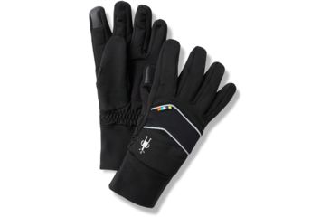 Image of Smartwool Merino Sport Fleece Insulated Training Glove, Black, Extra Small, SW000643001-XS