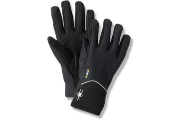 Image of Smartwool Merino Sport Fleece Wind Training Glove, Black, Extra Small, SW000642001-XS