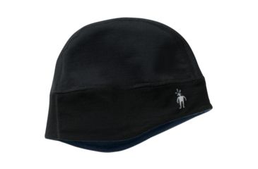 Image of Smartwool PhD HyFi Training Beanie - Men's-Black/DarkNavy-One Size