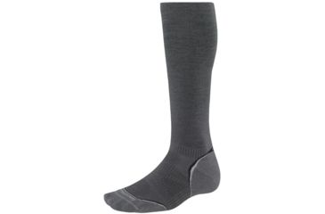Image of Smartwool PhD Run Graduated Compression Light Sock - Men's-Graphite-Medium