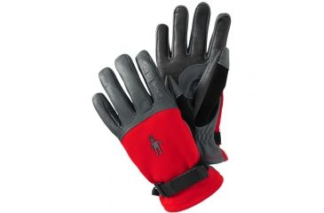 Image of Smartwool PhD Spring Glove - Men's-Bright Red-Small