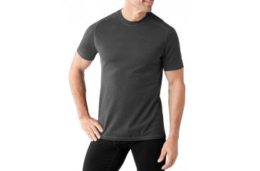 Image of Smartwool PhD Ultra Light Short Sleeve Shirt Mens, Charcoal, M, SW016096003-M